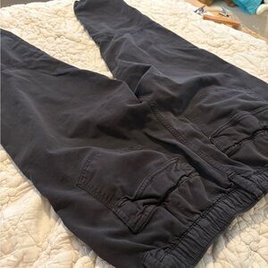 Gap black joggers with elastic waistband and pockets